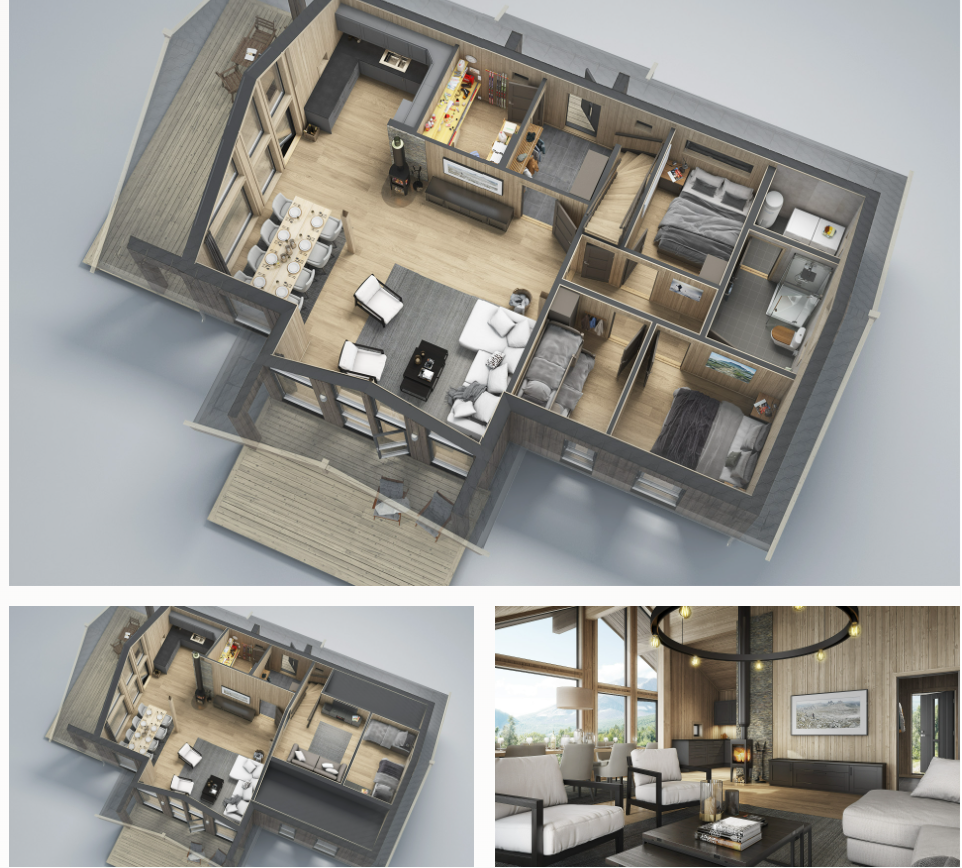 Illustrasjons fra Saltdalshytta, Kubakken 15 Galleribilde