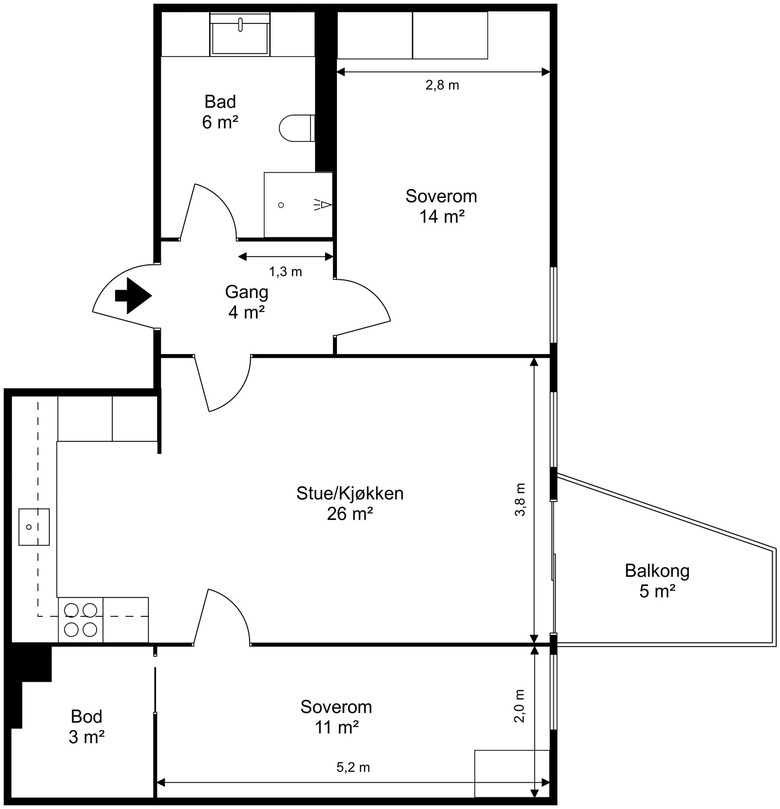 Plantegning Galleribilde