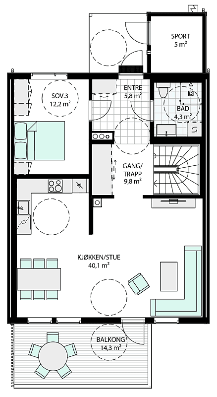 1 etasje Galleribilde