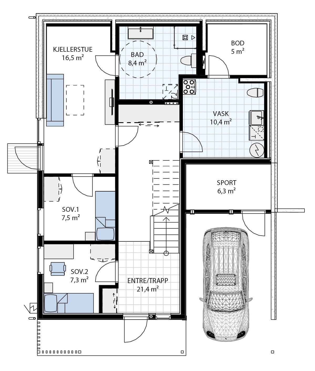 Plan U.etg Galleribilde