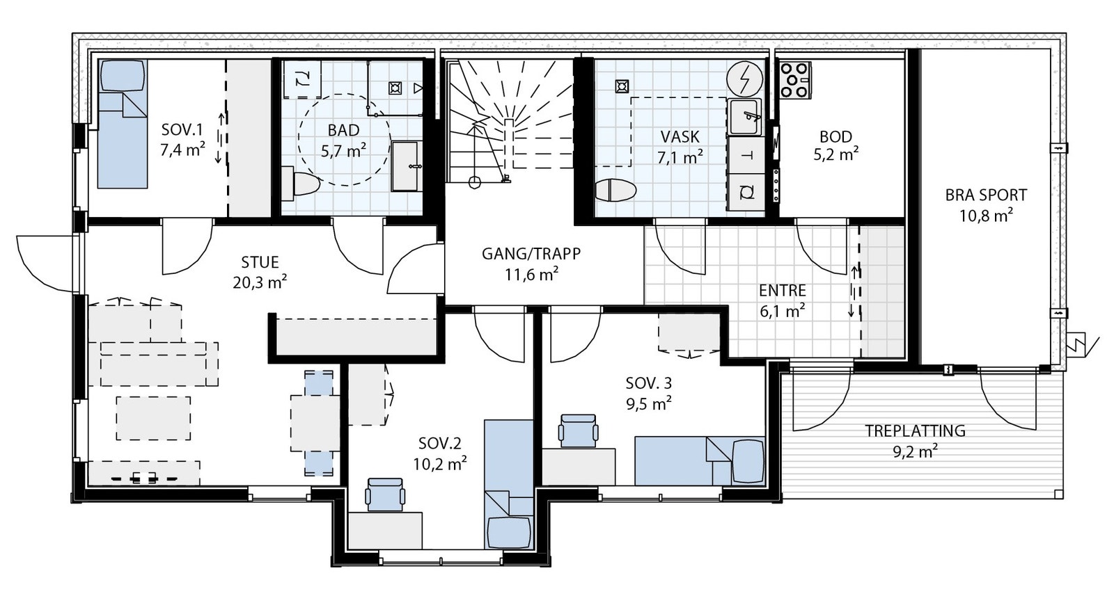 Plan U.etg Galleribilde