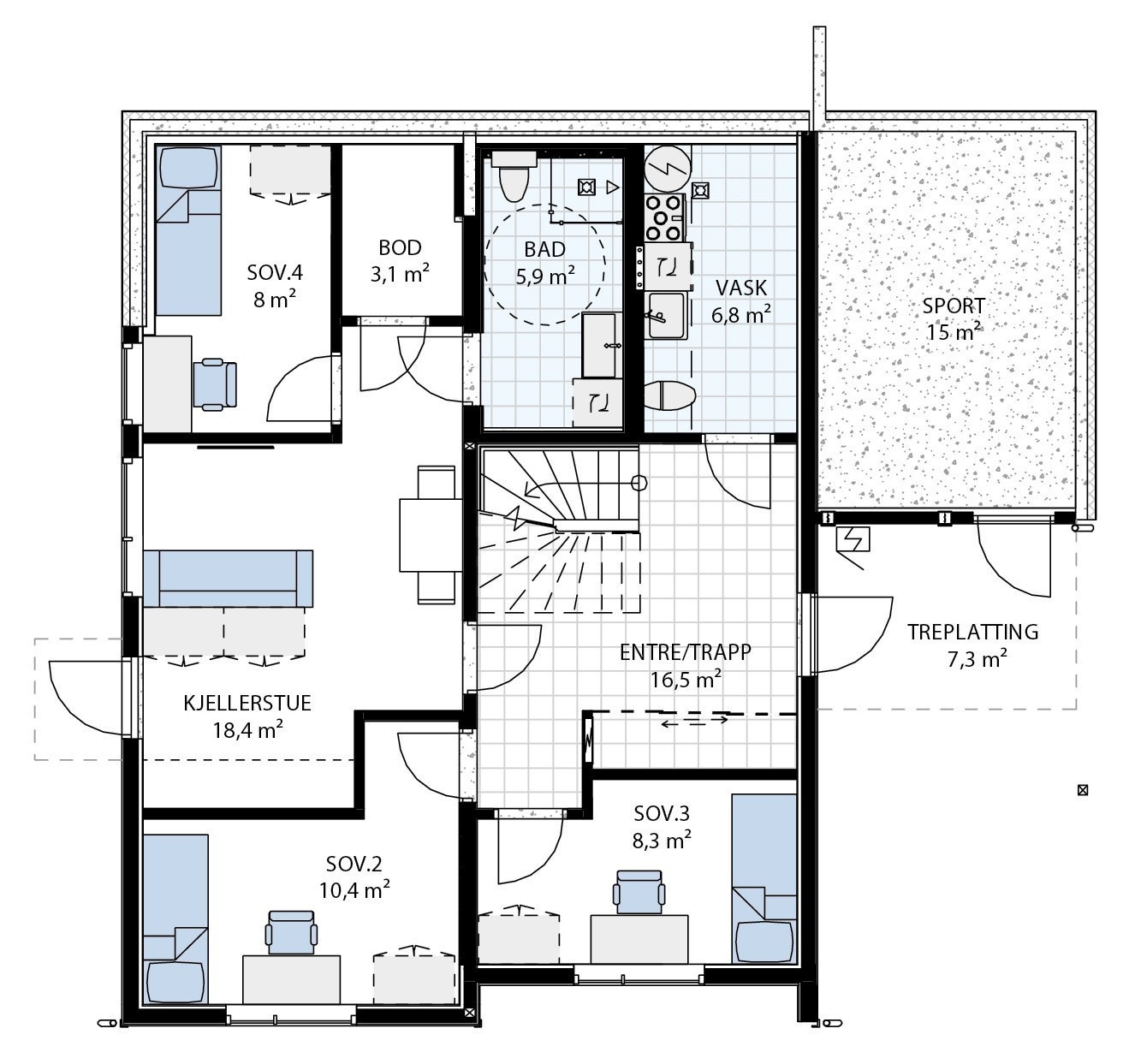 Plan U.etg Galleribilde