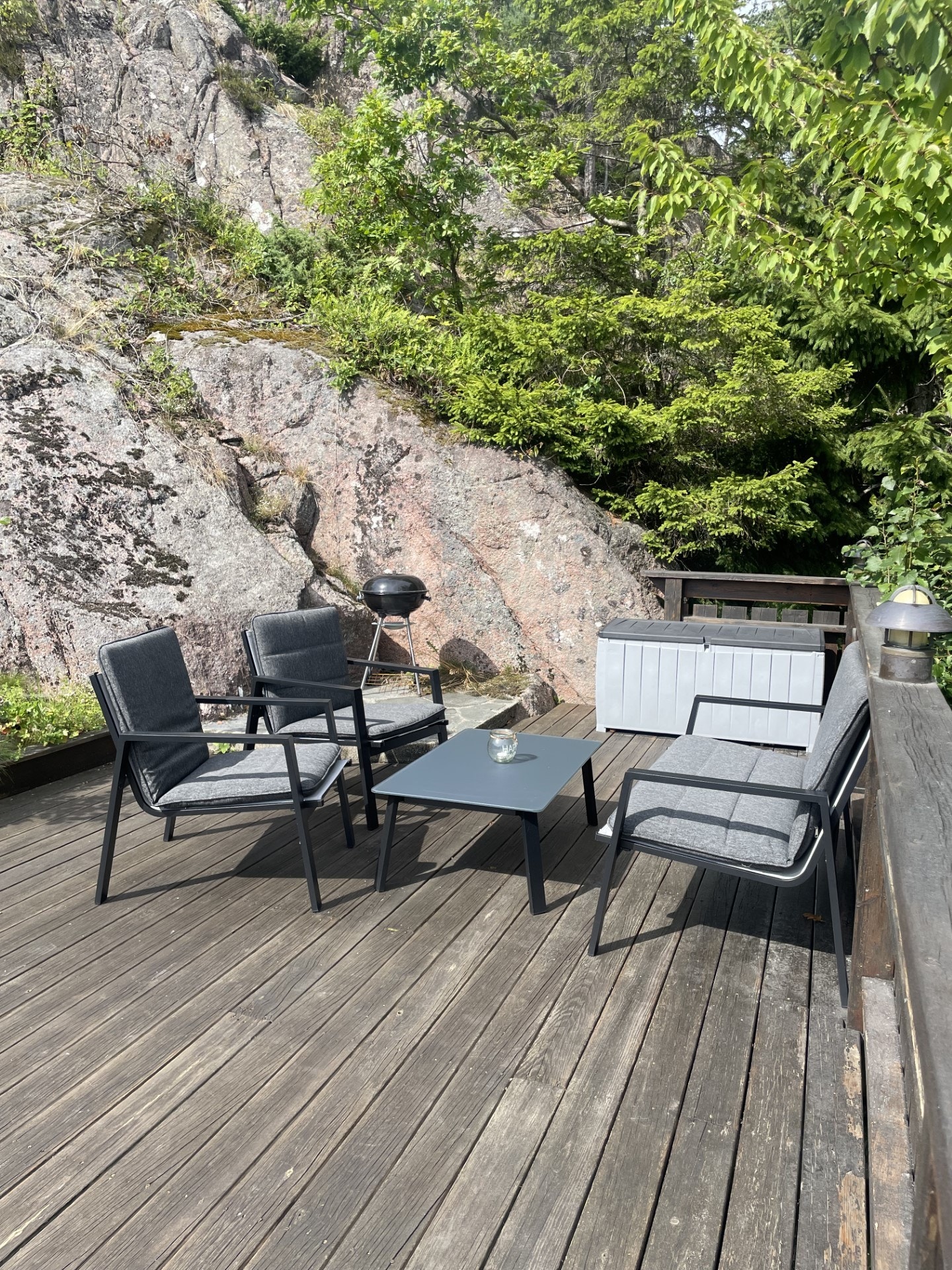 sitteplass på baksiden Galleribilde