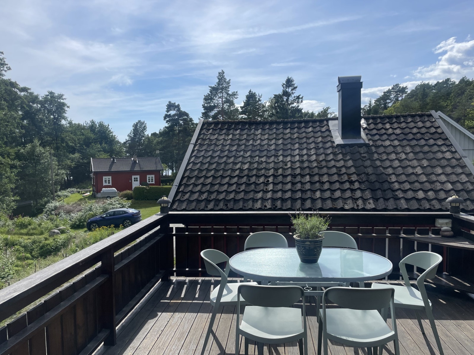 koselig veranda på baksiden Galleribilde