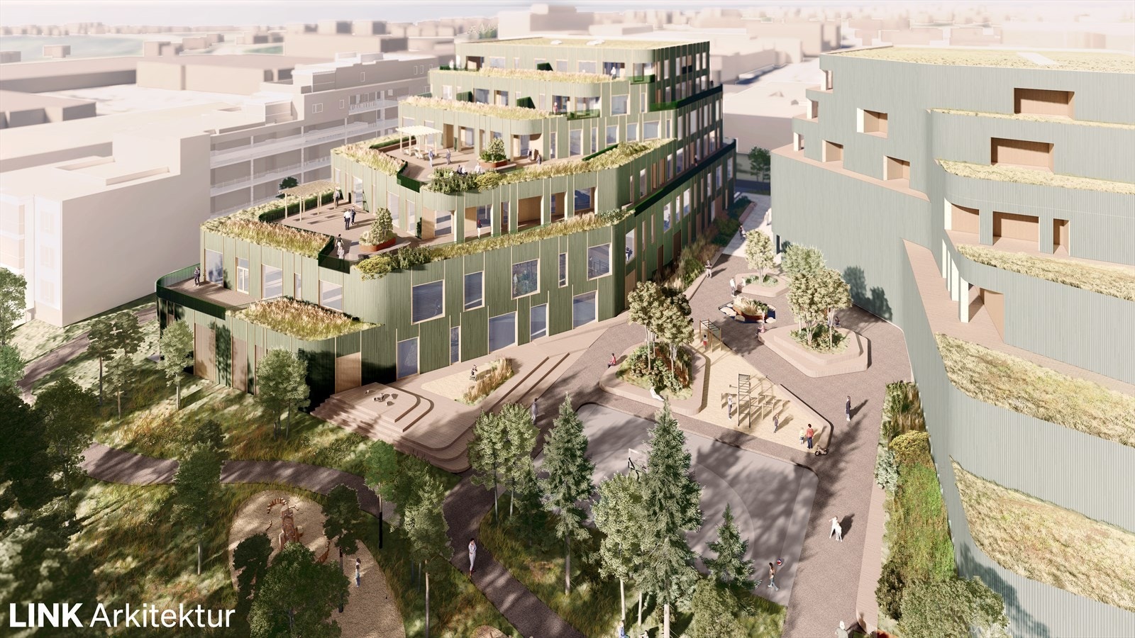 M55 - illustrasjon fugleperspektiv Galleribilde