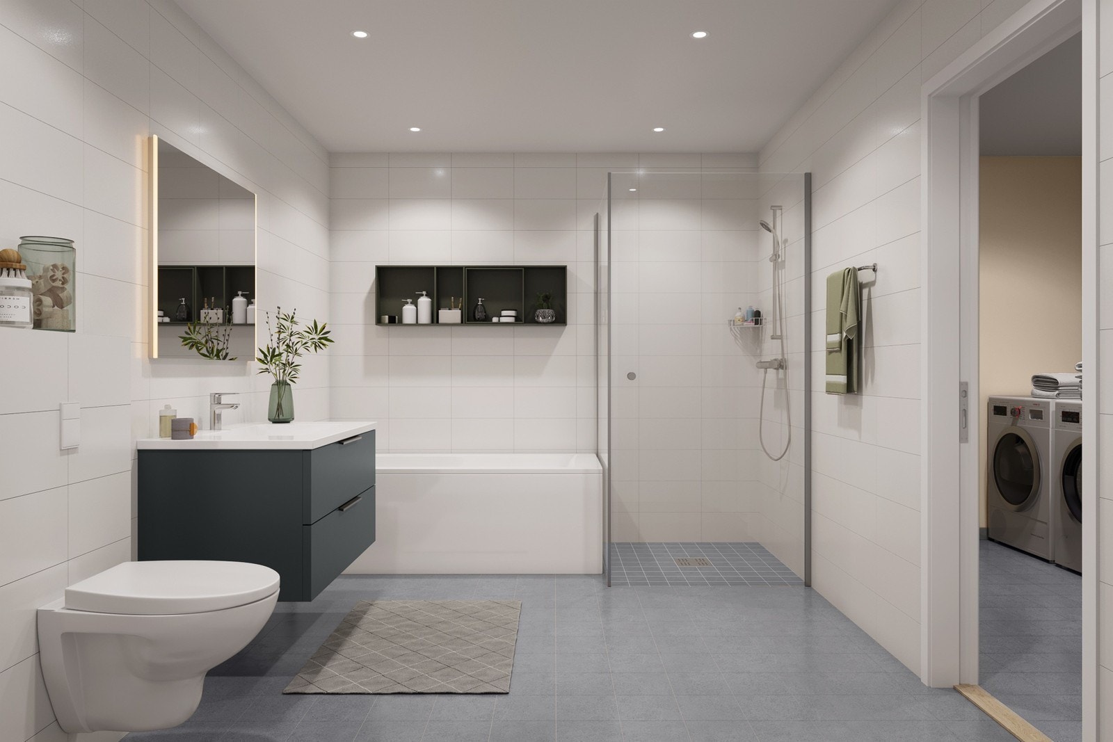 Illustrasjon - Bad - nr. 18, 20 og 22 Galleribilde