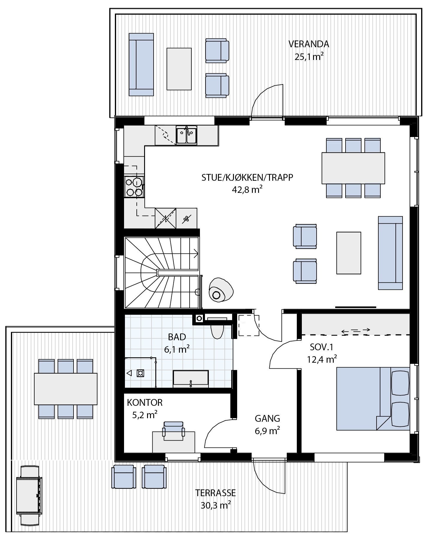 1 etasje - Hus 22 Galleribilde