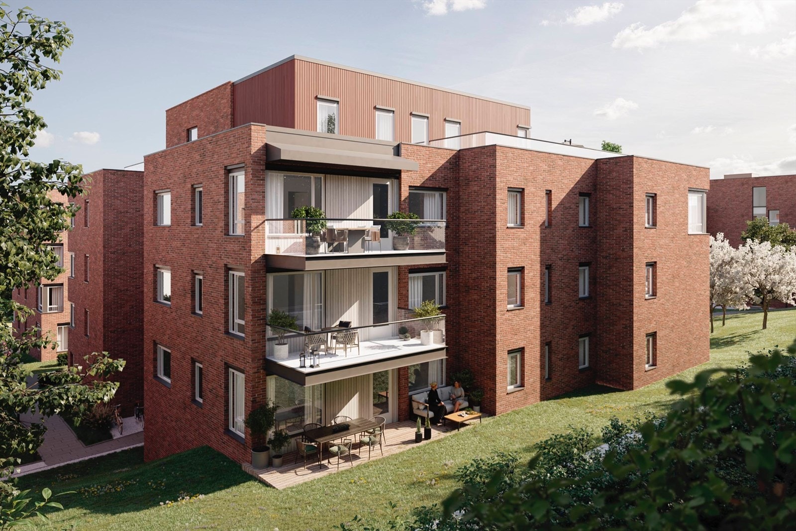 Hus G fra nordvest Galleribilde