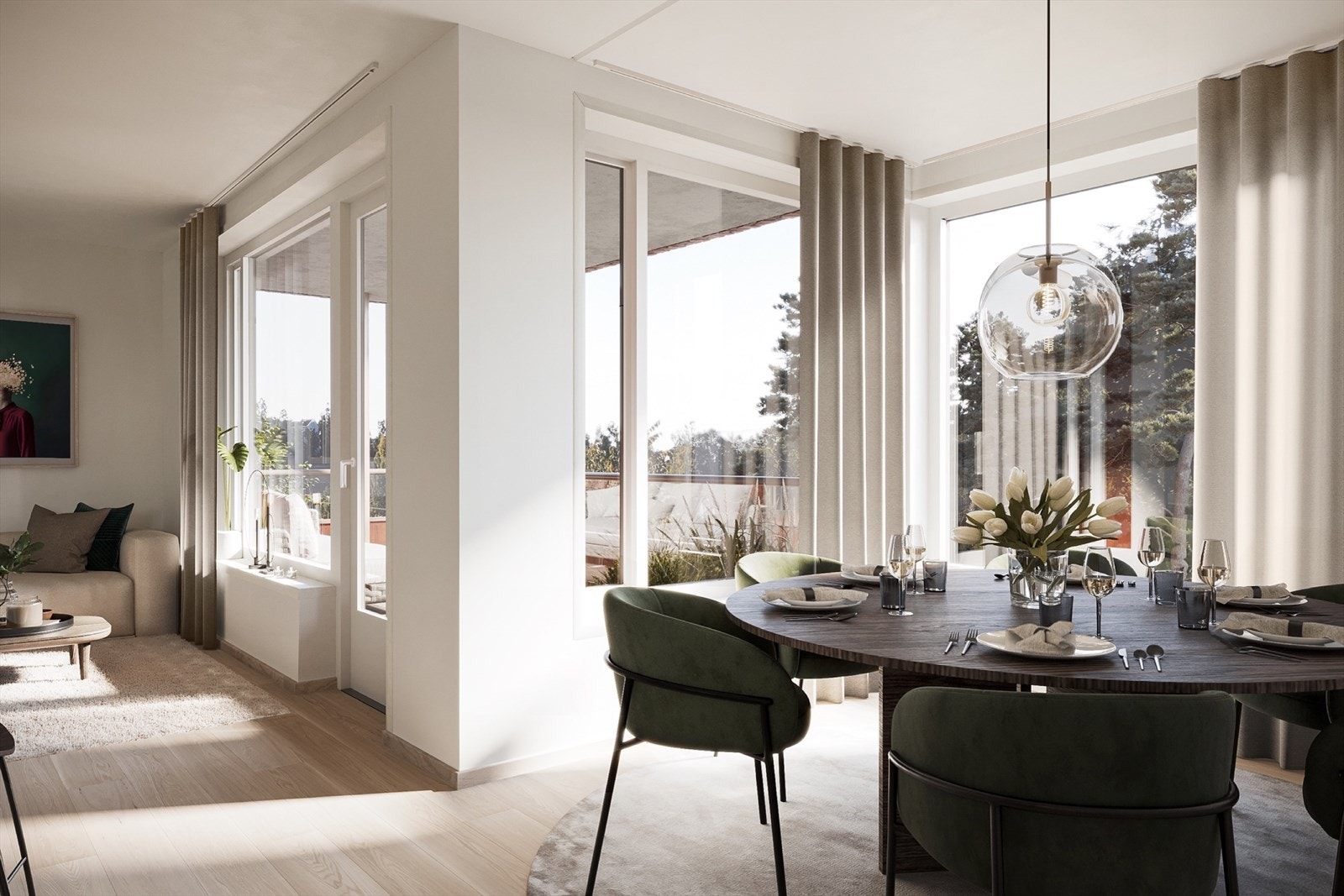 Store vindusflater Galleribilde