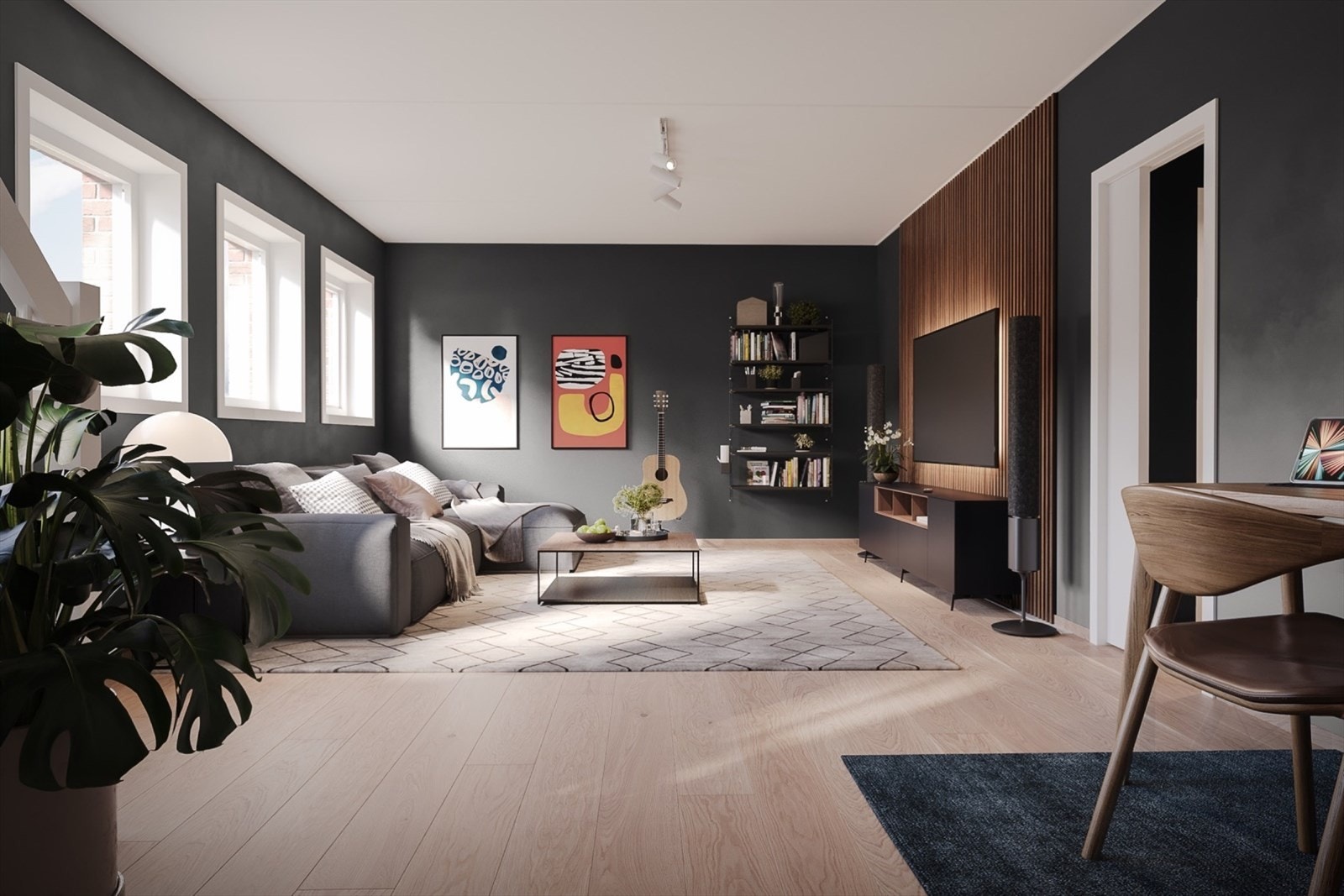 Kjellerstue leiligheter over 2 plan Galleribilde