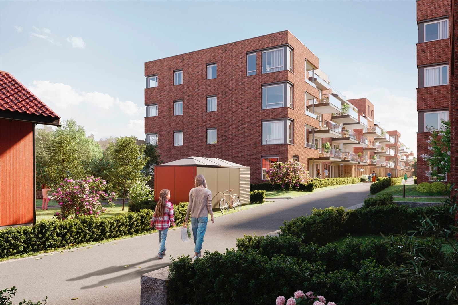 Lilleholtet og hus F Galleribilde