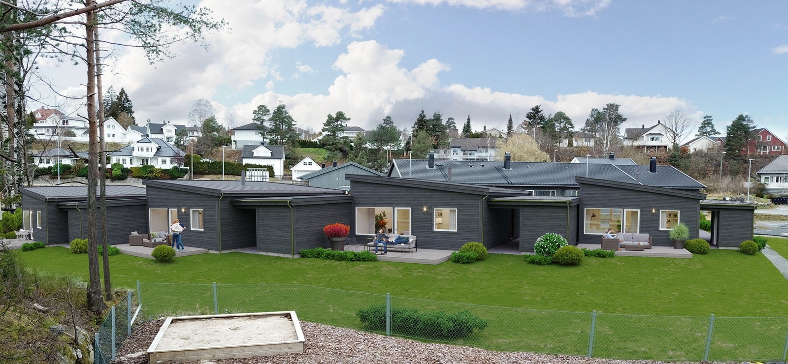 Enebolig i rekke Galleribilde