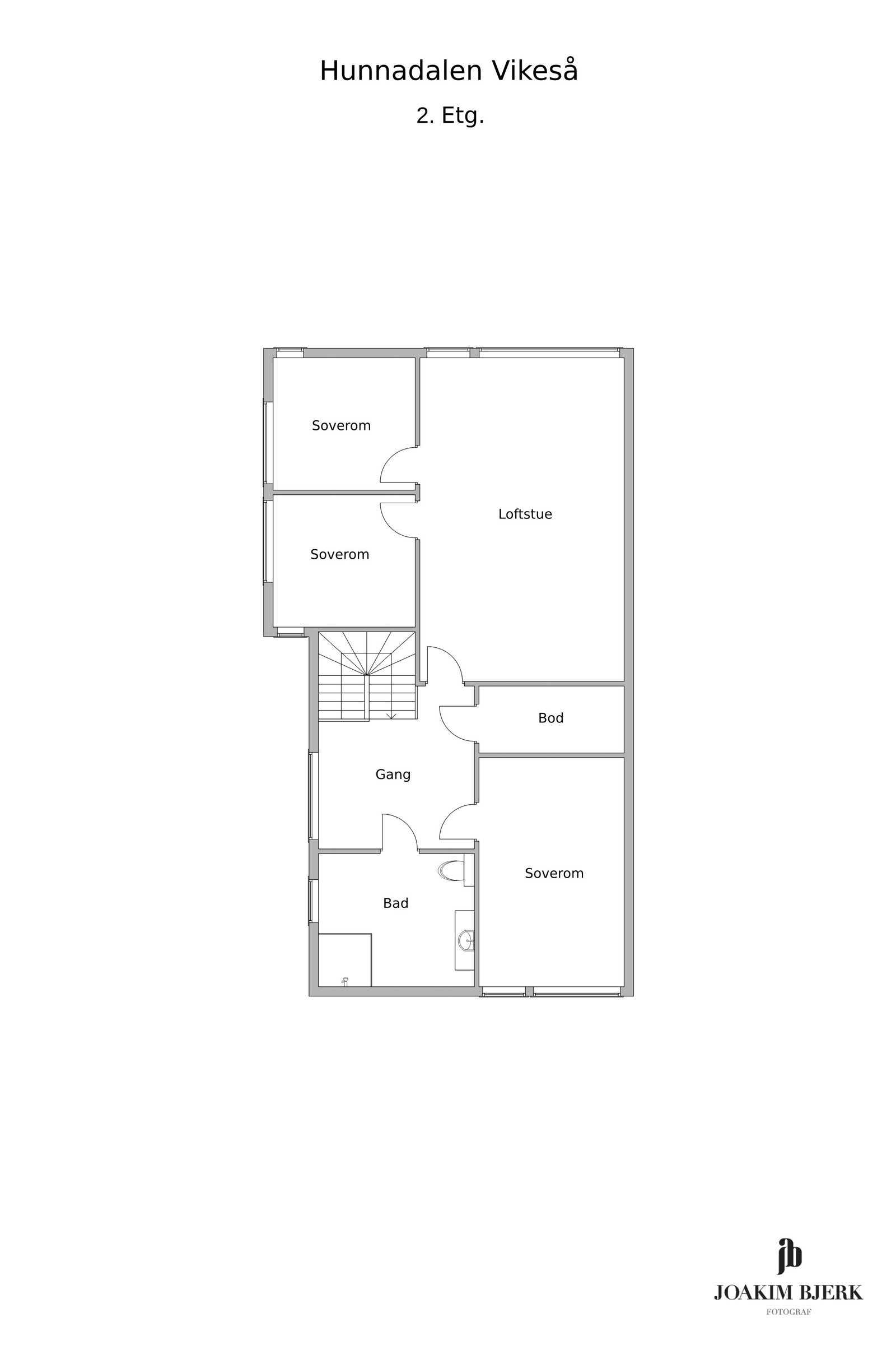 Plantegning 2.etg Galleribilde