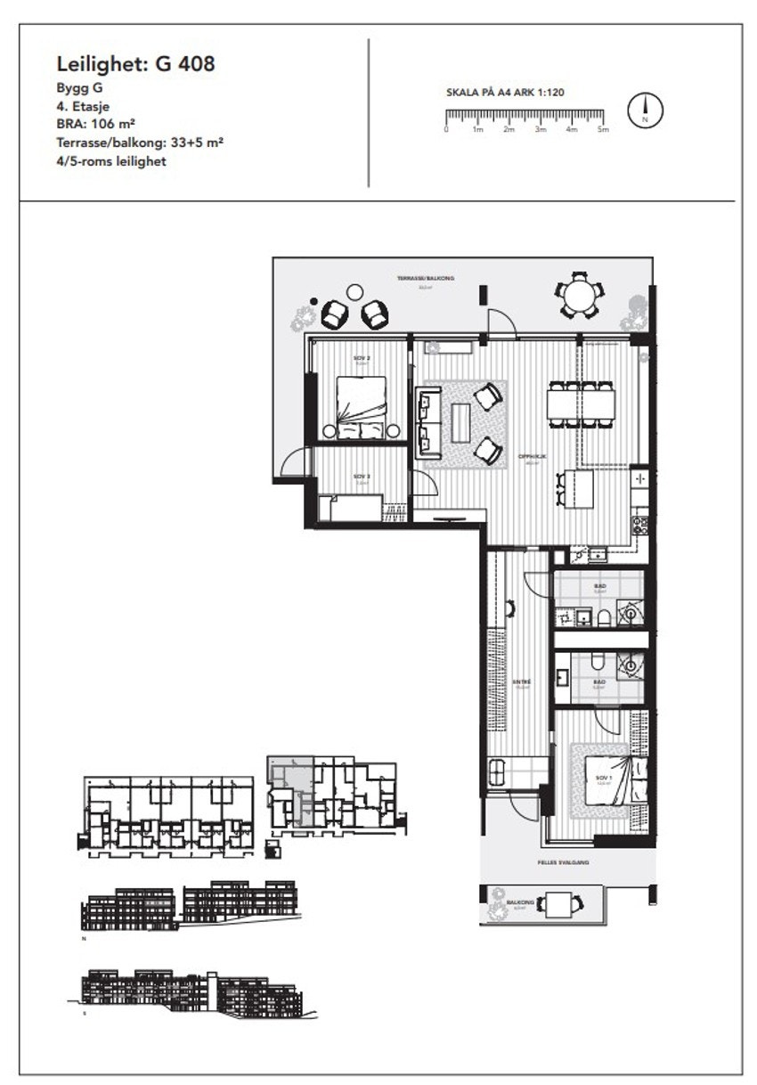 Plantegning leil 409 Galleribilde