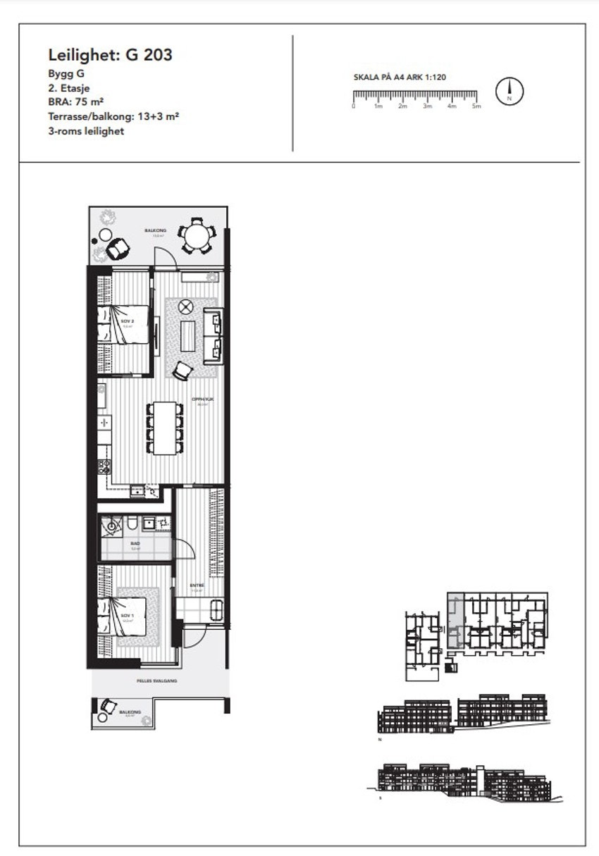 Plantegning leil 203 Galleribilde