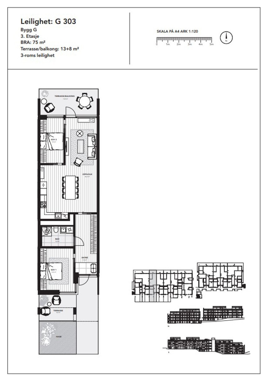 Plantegning leil 303 Galleribilde
