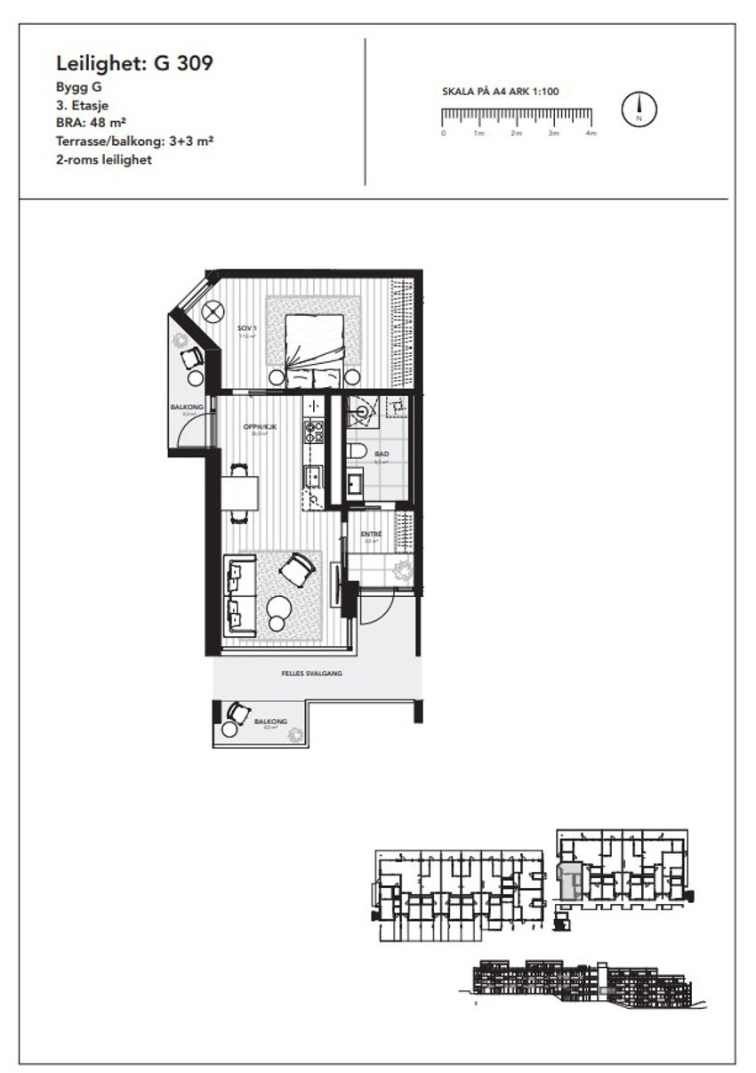 Plantegning leil 309 Galleribilde