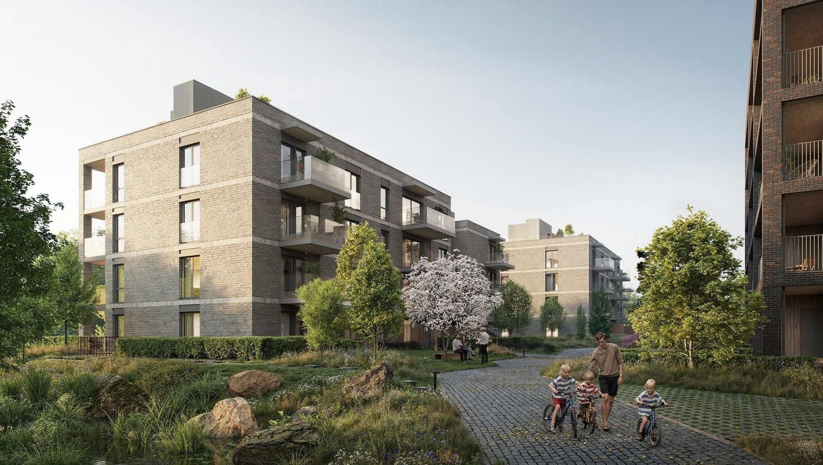 Velkommen til Solbergskogen Pluss og bo med smaken av hotell! Her illustrasjon av hus S9, trinn 2. Galleribilde