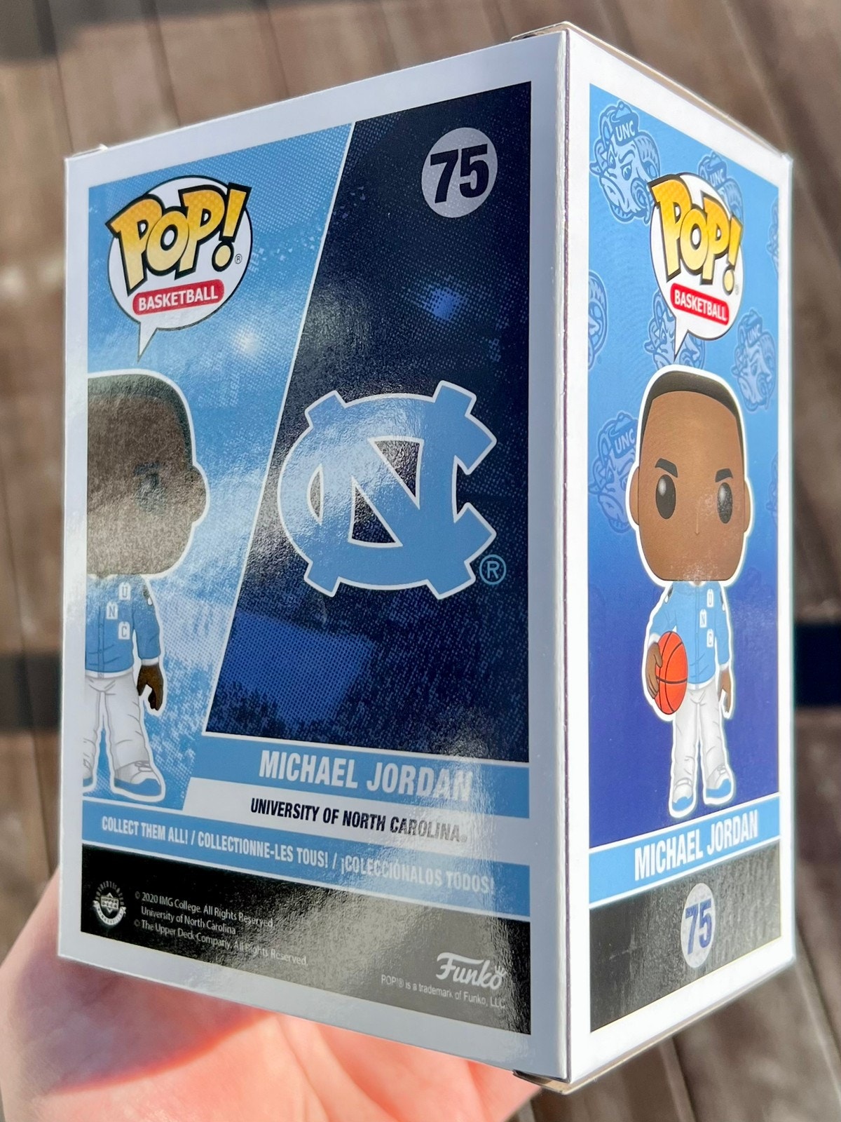 North Carolina Funko Jordan 75 Funko Pop! Michael Jordan (UNC Warm