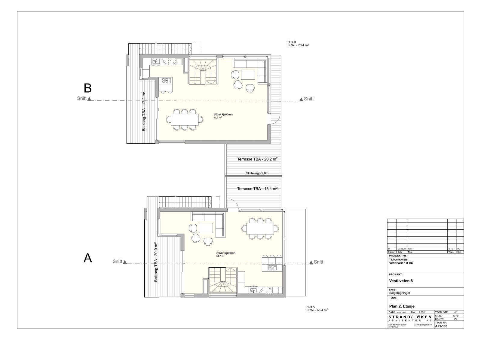 2.etg hus A og B Galleribilde
