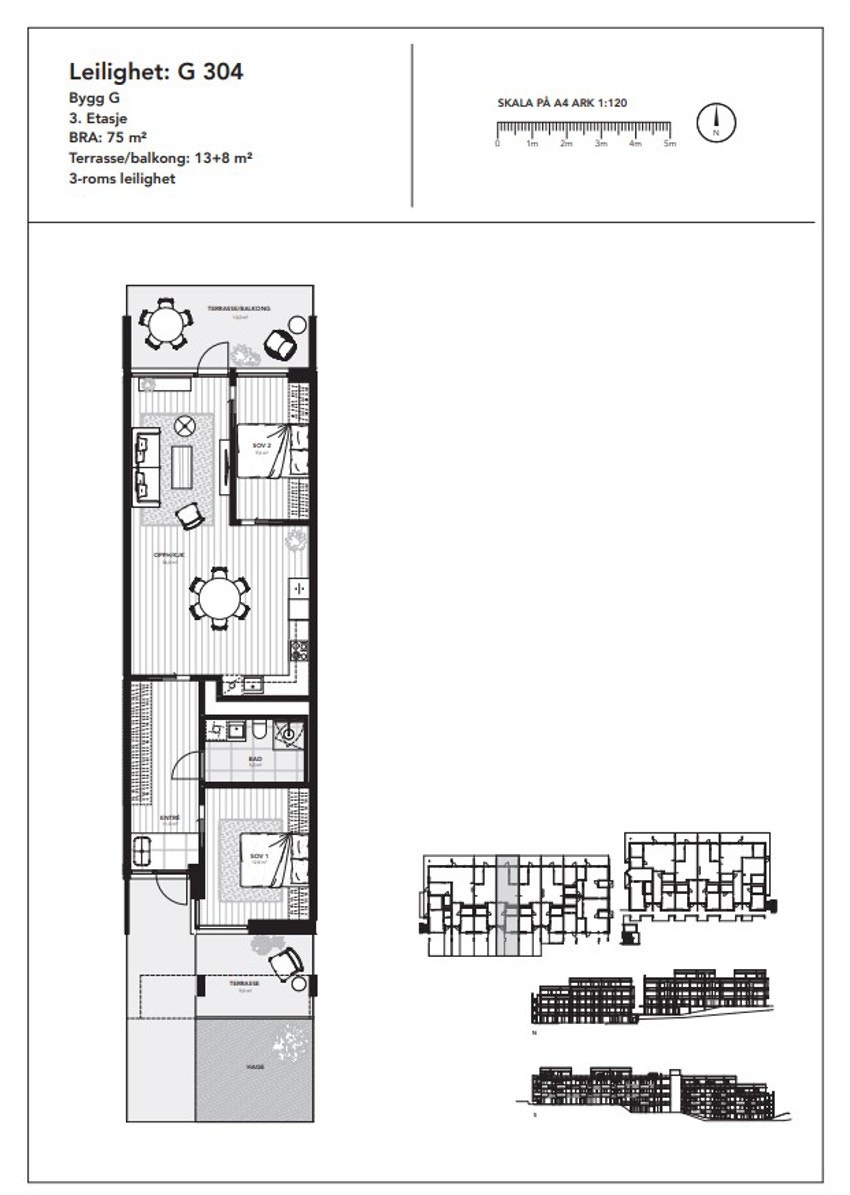 Plantegning leil 304 Galleribilde