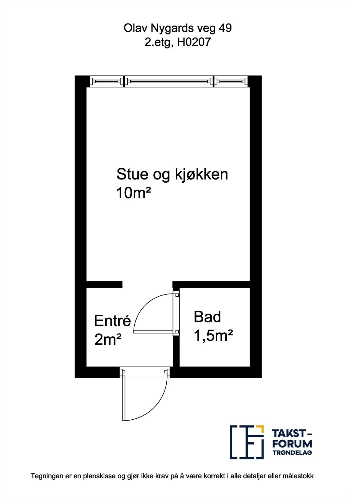 Planskisse H0207 Galleribilde
