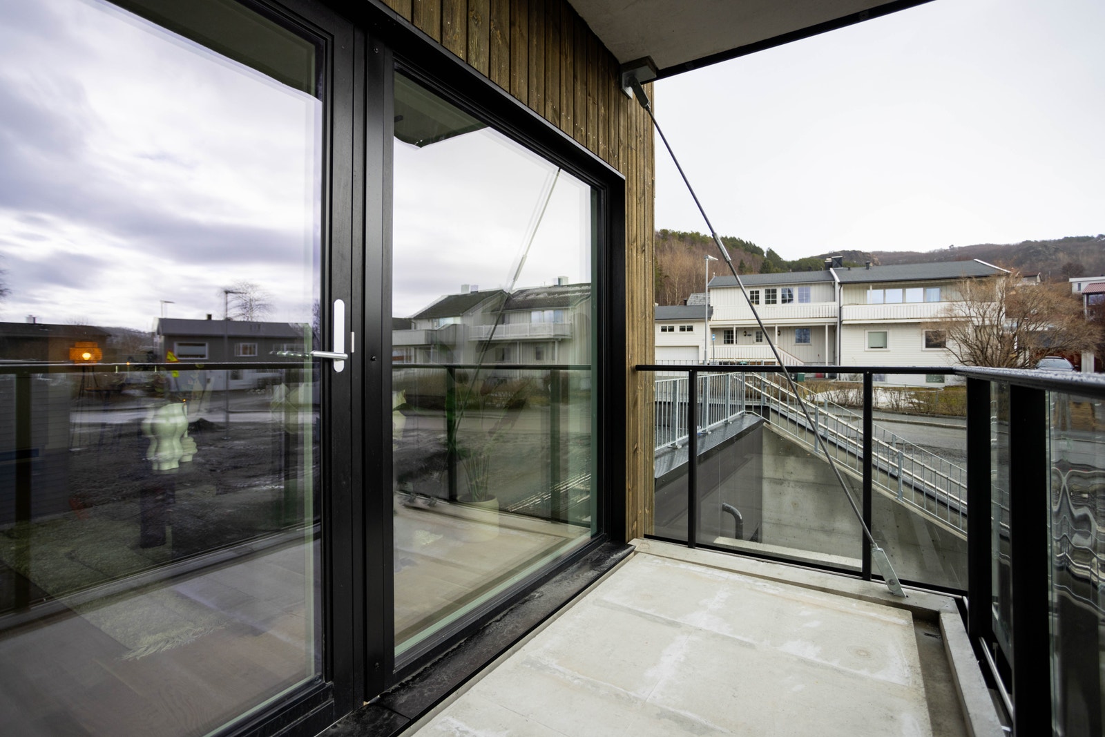 Balkongen har en størrelse på 5 kvm. Galleribilde