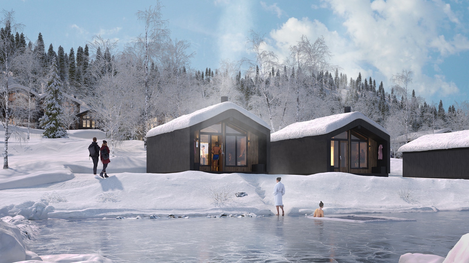 Frigarden - Illustrasjonsbilde badstue Galleribilde