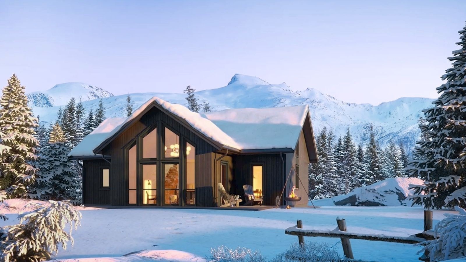 Bersagel - stor, lys og unik hytte Galleribilde