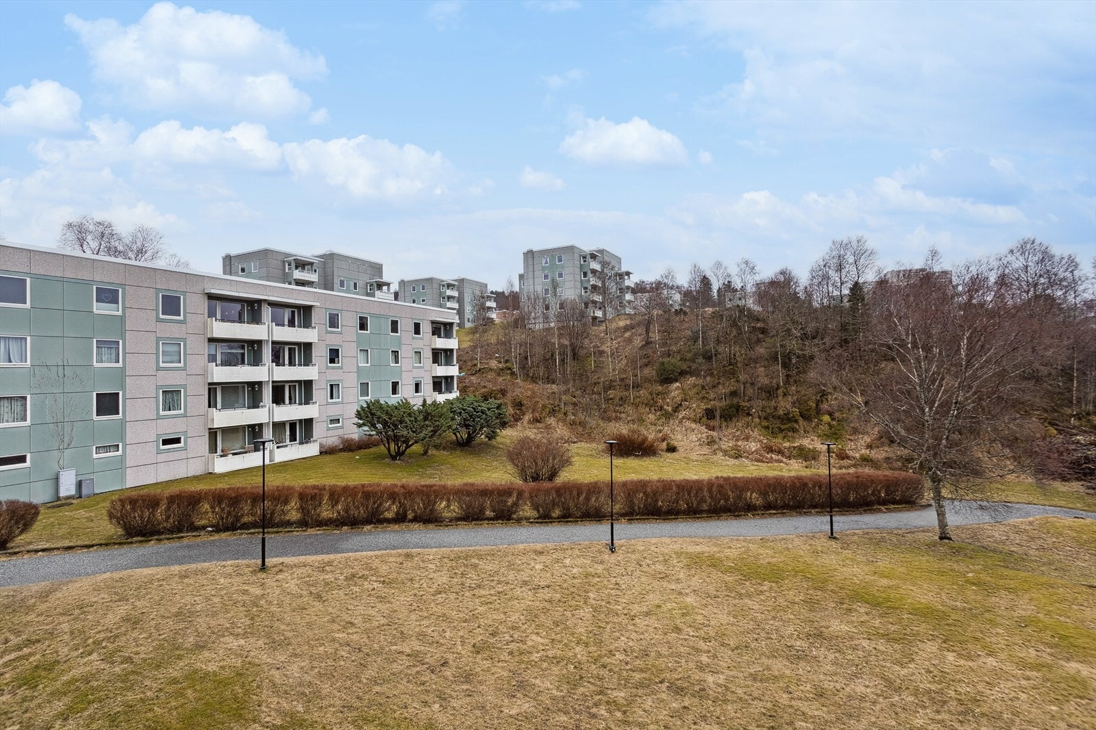utsikt fra balkong Galleribilde