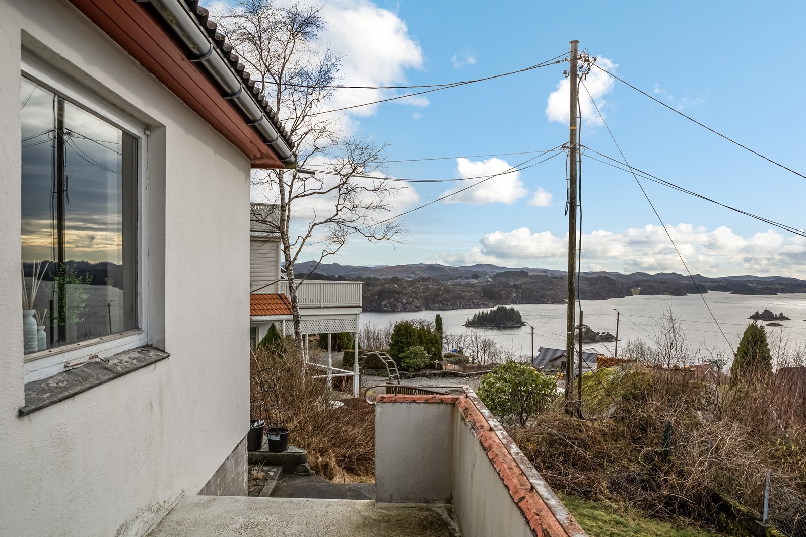 Balkong mot sjøutsikten Galleribilde