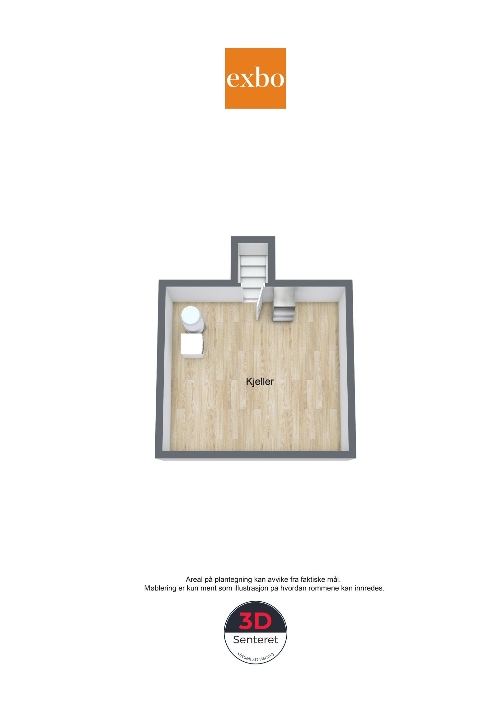 Plantegning kjeller. Galleribilde