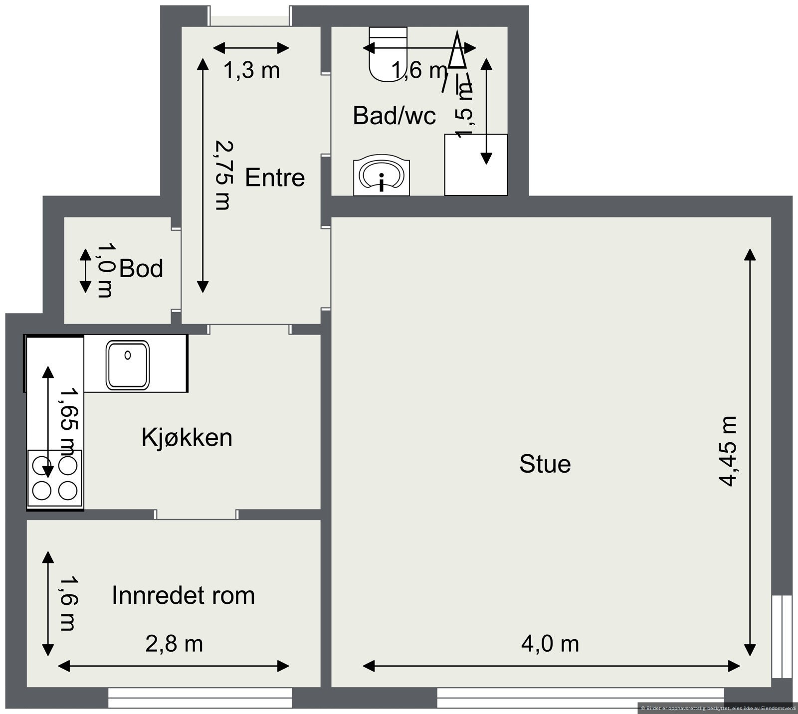 Plantegning Galleribilde