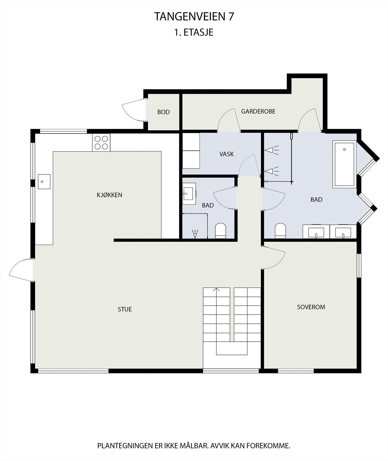 Planløsning: 1. etasje. Galleribilde