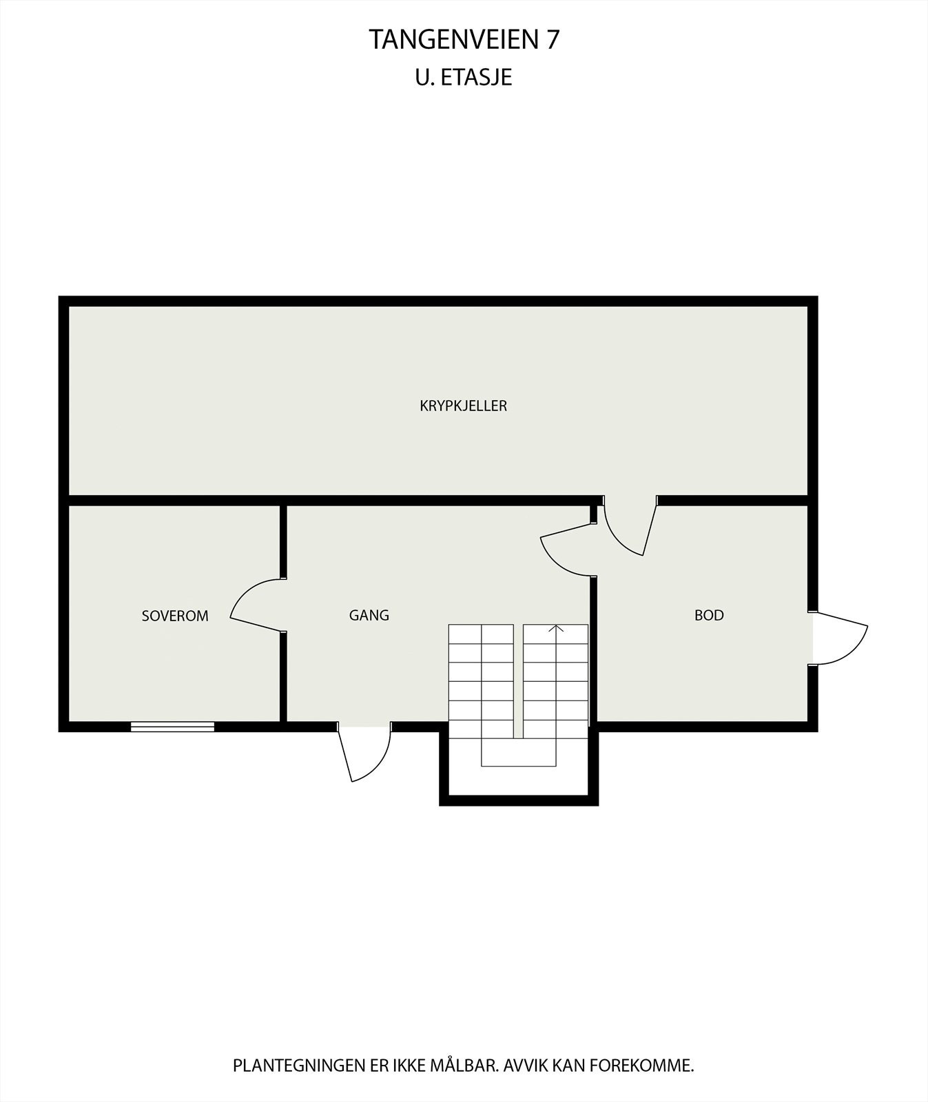 Plantegning: Underetasje. Galleribilde
