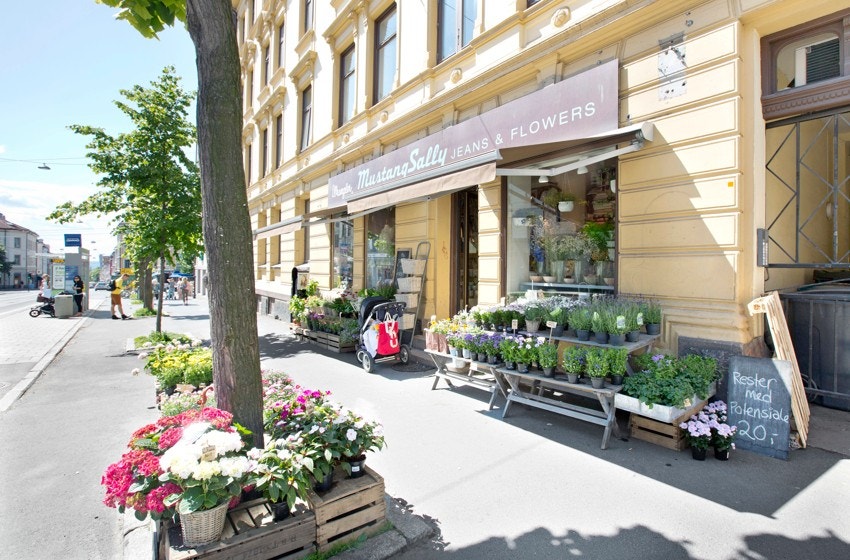 Vogts gate og Sandakerveien har flere spesialforretninger og restauranter. Galleribilde