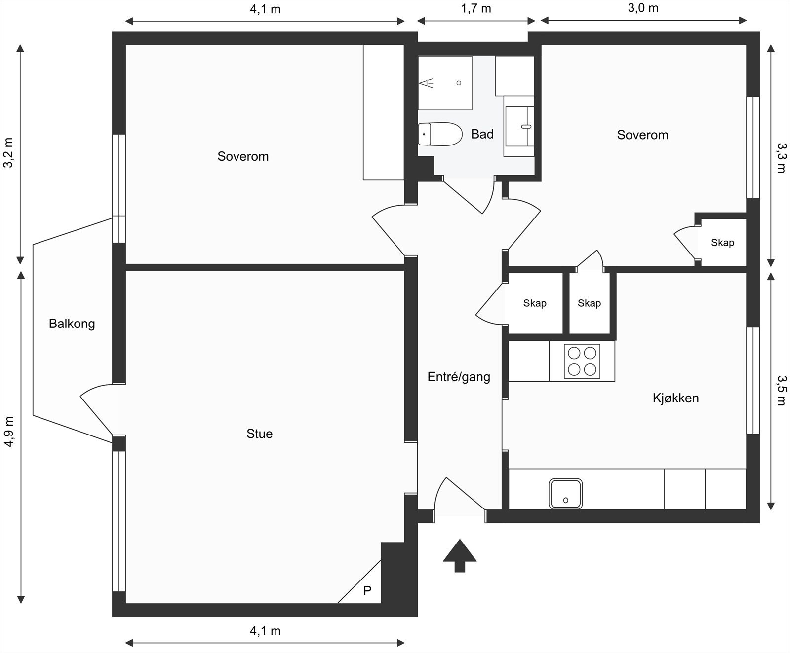 Plantegning Galleribilde