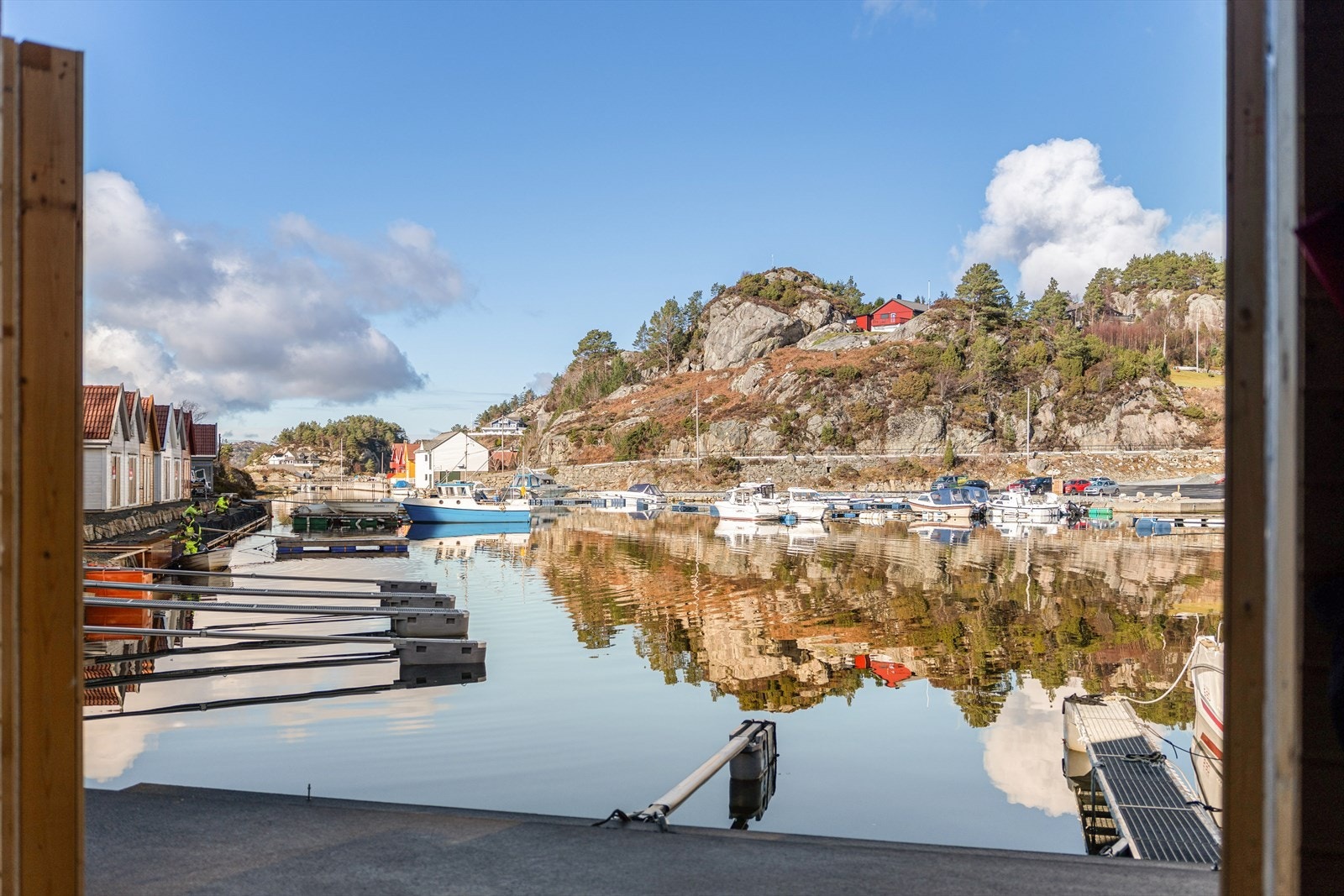 Kuravågen er en meget trygg og rolig havn Galleribilde
