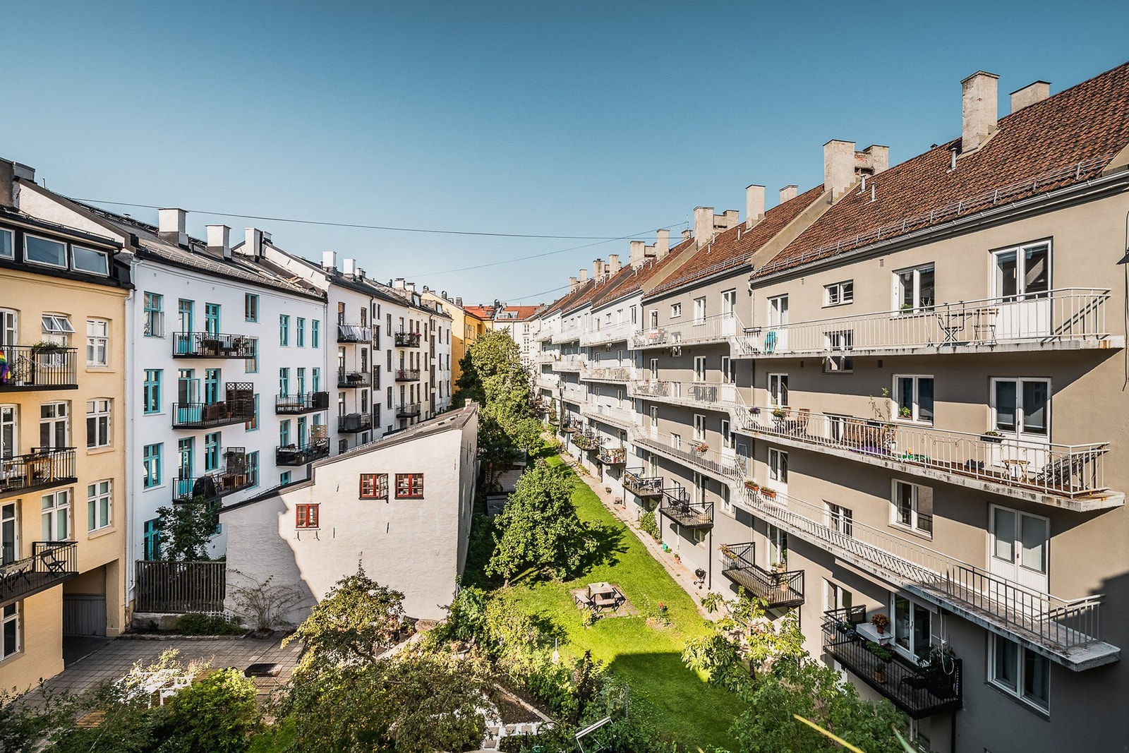 Åpent utsyn over fellesområdet. Galleribilde