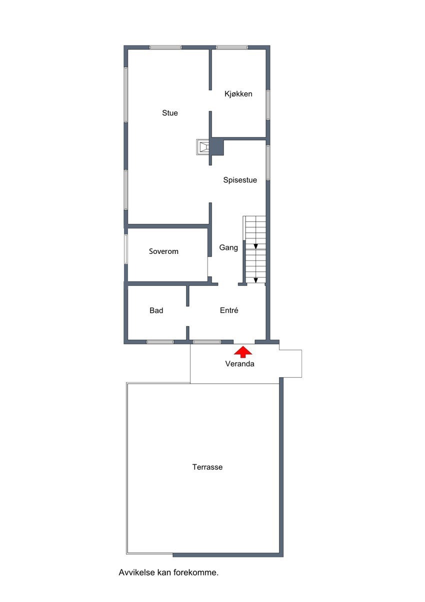 Planteikning - hovudetasje Galleribilde