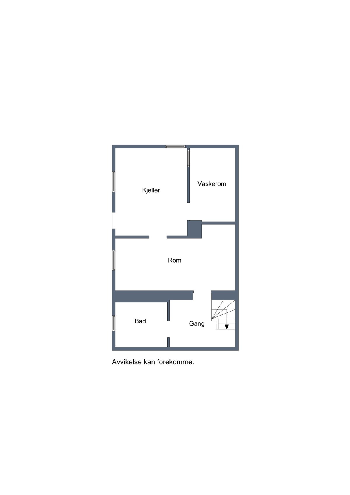 Planteikning - kjellar Galleribilde