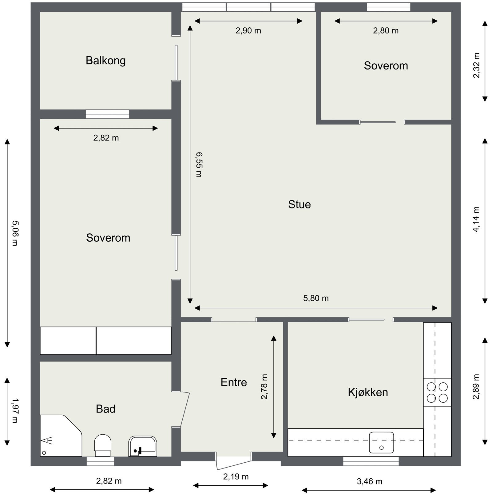Plantegning Galleribilde