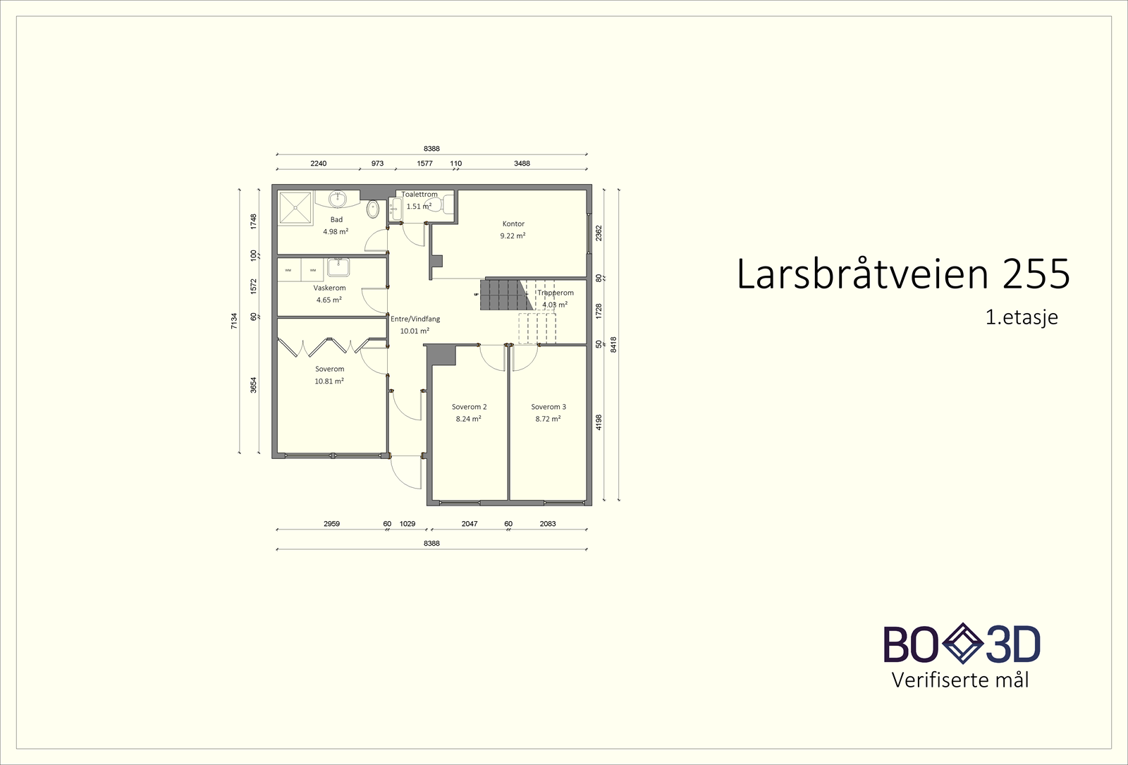 Plantegning 1. etasje. Galleribilde