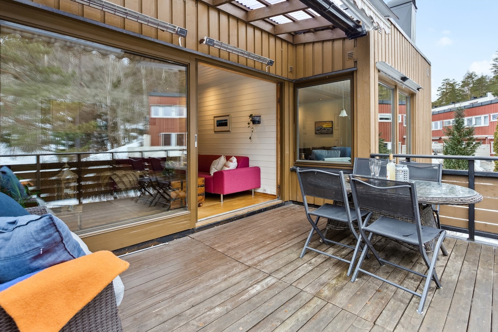 Det er god plass til utemøbler, grill og beplantning. Galleribilde