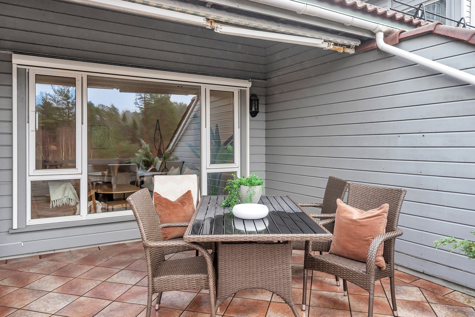 Koselig terrasse Galleribilde