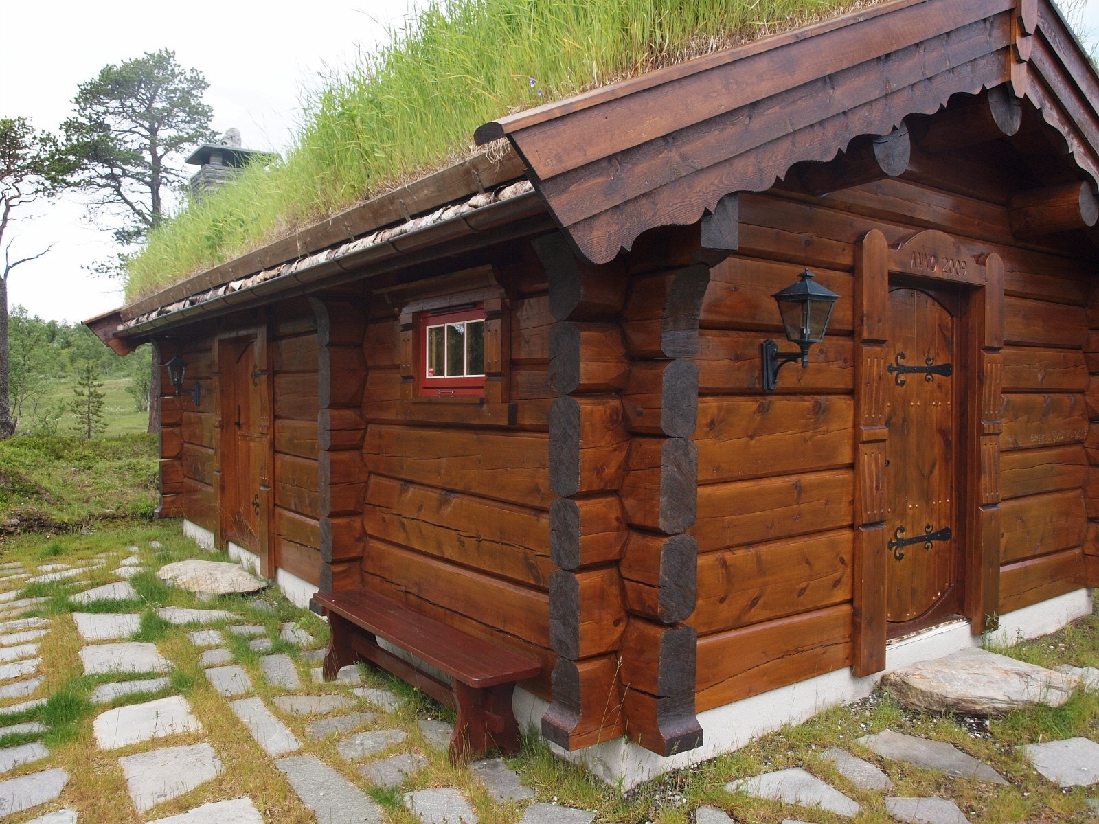 Anneks i 8'' tømmer Galleribilde