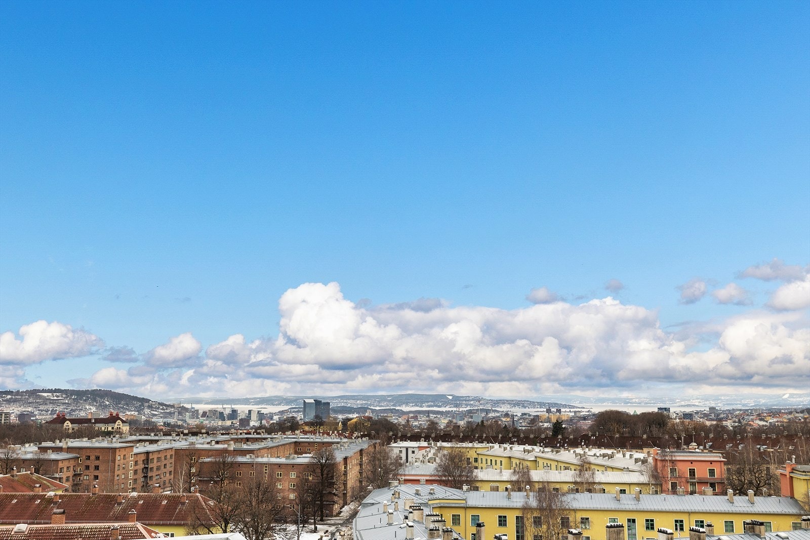 Utsikt fra takterrassen Galleribilde