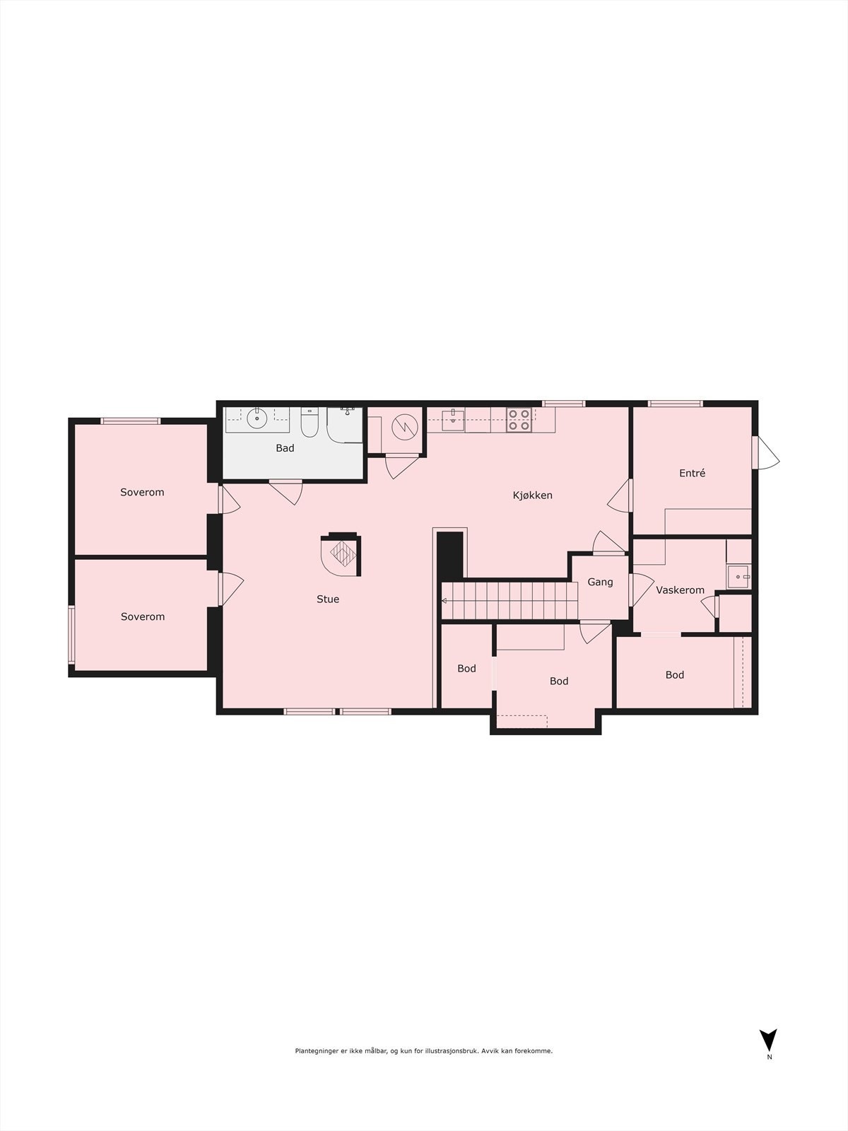 Plantegning Galleribilde