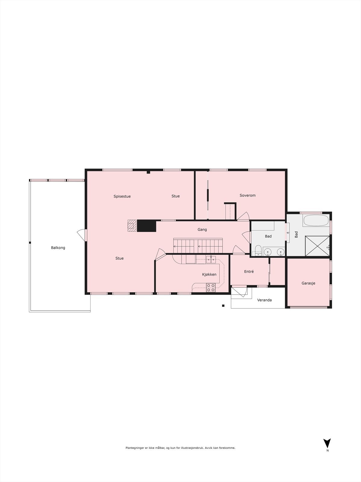 Plantegning Galleribilde