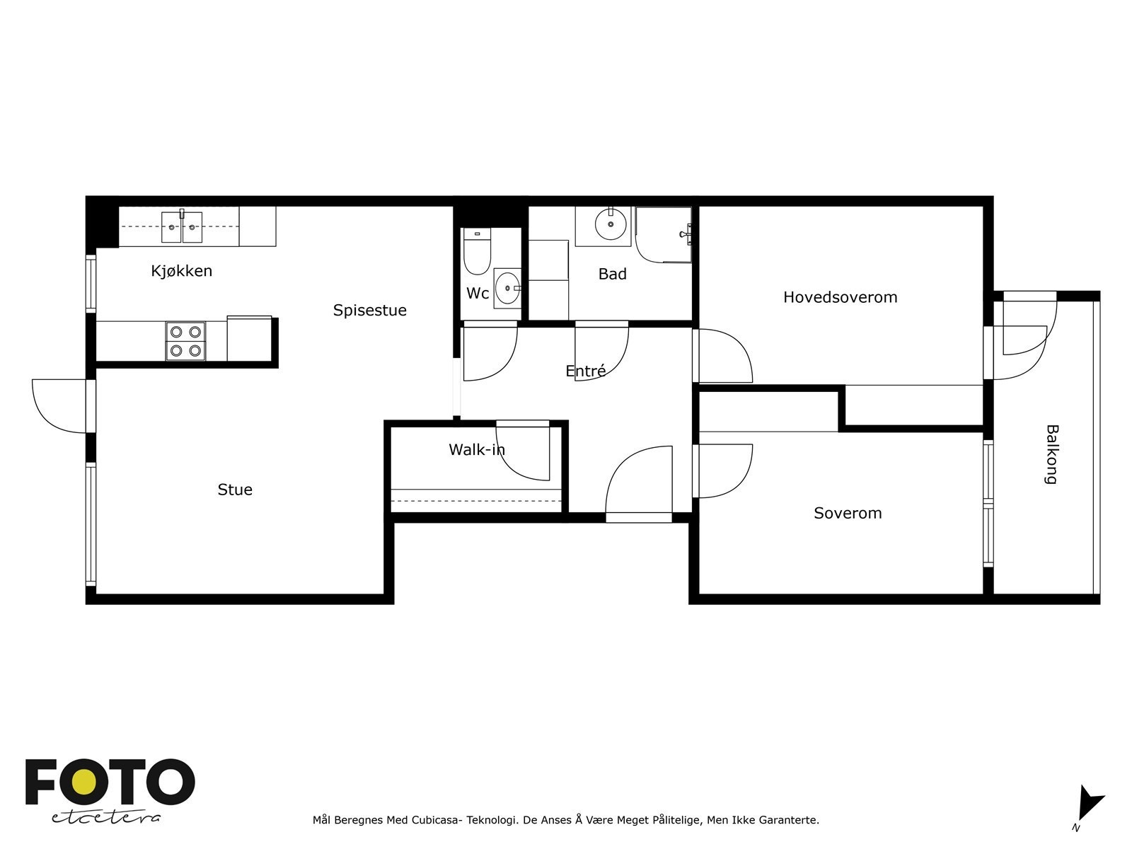 Veiledende plantegning - Ikke målbar Galleribilde
